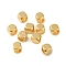 201 Stainless Steel Beads, Cube, Real 18K Gold Plated, 3x3x3mm, Hole: 1.8mm