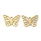 201 Stainless Steel Pendants, Hollow, Butterfly Charm, Golden, 13x18.5x1mm, Hole: 1.6mm