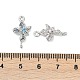 Латунь стекло кулоны KK-D291-01P-3