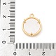 Латунные микропаве прозрачные подвески с фианитом KK-C080-03G-3