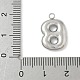 Подвески с инициалами из нержавеющей стали 304 STAS-S186-12B-P-3