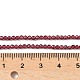 Гранат природный бисер нитей G-RM241221-A3-2