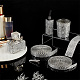 4 рулон 4-х видов стеклянных самоклеящихся страз DIY-PH0013-85-4