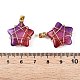 Подвески lampwork GLAA-T023-06K-4