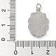 Латунные подвески с ракушкой и соединительным кольцом KK-D534-03P-02-3