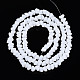 Непрозрачное стекло бисер нитей GLAA-N019-4mm-03-2