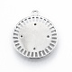Латунные микропаве прозрачные подвески с фианитом KK-C006-10P-2