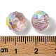 114шт прозрачные гальванические стеклянные бусины GLAA-K064-09B-3