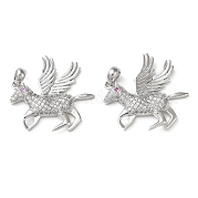 Латунные микро проложить кубического циркония подвески KK-F862-05P