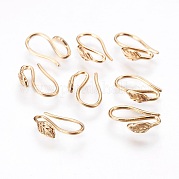 Латунные крючки для сережек KK-P159-08G-NF