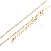 Латунные цепи змейки ожерелья NJEW-K123-07G
