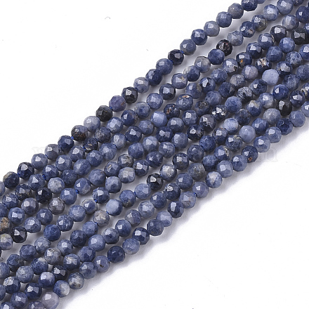 Натуральные сапфировые бусинки X-G-S361-2mm-009-1