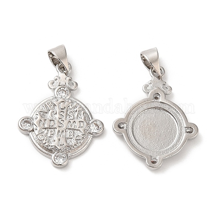 Латунные микро проложить кубического циркония подвески KK-M246-42P-1