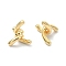 Brass Beads, Cadmium Free & Nickel Free & Lead Free, Twist Knot, Real 18K Gold Plated, 15x15x11mm, Hole: 0.6mm