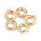 Rack Plating Brass Jump Rings, Open Jump Rings, Long-Lasting Plated, Real 24K Gold Plated, 4.5x1mm, 18 Gauge, Inner Diameter: 2.5mm