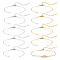 UNICRAFTALE 20Pcs 2 Colors Adjustable Bracelet Chains Hypoallergenic Stainless Steel Bracelet Semi-Finished Bracelet Making with Lobster Clasps and Jump Rings for DIY Bracelet Making