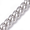 Tarnish Resistant 304 Stainless Steel Cuban Link Chains, Twisted Chains, Unwelded, Stainless Steel Color, 10mm, Links: 13.5x10x3mm