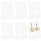 6Pcs Organic Glass Slant Back Jewelry Displays, Jewelry Display Rack for Earring Storage, Rectangle, Clear, 6x4x9.2cm