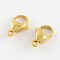 304 Stainless Steel Lobster Claw Clasps, Parrot Trigger Clasps, Manual Polishing, Real 24K Gold Plated, 15x9x4mm, Hole: 2mm