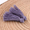 Cotton Thread Tassel Pendant Decorations, DarkSlate Blue, 25~31x5mm, about 39~47pcs/bag