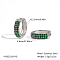 Stainless Steel Hoop Earrings, with Cubic Zirconia, Silver, 12.5x4.6mm