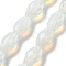 Opalite Beads Strands, Faceted Rice, 12.5x8mm, Hole: 1.2mm, about 16pcs/strand, 7.68 inch(19.5cm)
