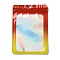 Rectangle Glitter Holographic PVC Zip Lock Bags, Resealable Packaging Bags, Self Seal Bag, Red, 14.9x10.5x0.15cm, Unilateral Thickness: 2.5 Mil(0.065mm)