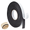Strong Adhesion EVA Sponge Foam Rubber Tape, Anti-Collision Seal Strip, Black, 2x0.3cm
