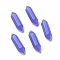 Glass Beads, No Hole, Bullet, Mauve, 22~23x6x6mm