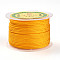 50M Nylon Twisted Cord, Milan Cords, Orange, 1.5~2mm, about 54.68 yards(50m)/roll