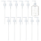 BENECREAT 12 Packs Plastic Replacement Pumps, 24-410 Thread/Neck Locking Clear Dispenser Replacement Pump Lotion Pumps for Soap, Lotion, Shampoo, Kitchen and Bathroom