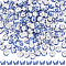 SUNNYCLUE 1 Box 210Pcs 8MM Ceramic Blue Flower Beads Porcelain Beads Bulk White Printed Flowers Small Smooth Spacer Beads for Jewelry Making Bracelets Necklace DIY Crafting Beginners