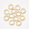 Smooth Surface Alloy Pendants, Ring, Matte Gold Color, 18x18x2mm, Hole: 1.8mm