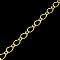 Iron Figaro Chains, Curb Chains, with Spool, Soldered, Light Gold, 5.7x3.8x0.5mm, about 328.08 Feet(100m)/roll