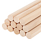 AHANDMAKER 12Pcs Wooden Dowel Rods, 0.57 x 11.85 Inch Unfinished Hardwood Sticks Round Wooden Sticks for Crafts Wood Crafts Sticks Doweling Rods for Arts Projects