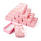 Polka Dot Pattern Cardboard Jewelry Packaging Boxes, with Sponge Inside and Paper, for Rings, Small Watches, Necklaces, Earrings, Bracelets, Rectangle with Bowknot, Pink, 8.1x5x2.8cm