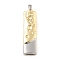 Brass Pendants, Cadmium Free & Nickel Free & Lead Free, Real 18K Gold Plated And Platinum, Letter Charms, Letter I, 27.5x7x3.5mm, Hole: 3x2mm