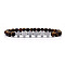 6mm Round Natural Tiger Eye Beaded Stretch Bracelets, Synthetic Non-magnetic Hematite Cross Bracelets for Women Men