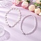 ABS Plastic Imitation Pearl & Alloy Magnetic Clasps Curtain Tiebacks, Curtain Holdback, for Home Wall Drapes Window Decoration, Mixed Shapes, 200~210mm, 2pcs/set