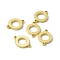 Rack Plating Brass Letter Connector Charms, for Personalized Name Necklace Making, Real 18K Gold Plated, Long-Lasting Plated, Cadmium Free & Nickel Free & Lead Free, Letter.O, 14x10x1.5mm, Hole: 1mm