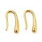 304 Stainless Steel Dangle Earrings, Teardrop, Real 18K Gold Plated, 14x6.5x3mm