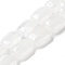 Natural Quartz Crystal Beads Strands, Rock Crystal, Rectangle, 14~15x10~11x5~5.5mm, Hole: 1~1.2mm, about 28pcs/strand, 16.02 inch(40.7cm)