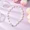 ABS Plastic Imitation Pearl & Alloy Magnetic Clasps Curtain Tiebacks, Curtain Holdback, for Home Wall Drapes Window Decoration, Flower, 200mm