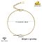 Golden 925 Sterling Silver Oval Link Bracelet, 6-3/4 inch(17cm)