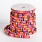 Ethnic Cord Polyester Cords, Colorful, 7x5mm, 10yards/roll