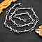 Alloy Barb Wire Necklaces, with Lobster Claw Clasp, Platinum, 18.8 inch(48cm)