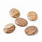 Natural Picture Jasper Pendants, Oval, 38x30x4.5~5mm, Hole: 1.8mm
