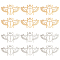 DICOSMETIC 12Pcs 2 Colors Hollow Cicada Charm Golden Insect Bug Charm Fly Insect Theme Charm Filigree Stainless Steel Cicada Pendant Dangle Charm Supplies for DIY Craft Jewelry Making, Hole: 1.4mm