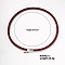 Simple Hip-hop Rock Style Silicone Choker Necklaces with Magnetic Clasp, Red, 15.35 inch(39cm)