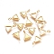 304 Stainless Steel Pendant Cabochon Settings, Triangle, Golden, Tray: 5x6mm, 11x9x2mm, Hole: 2mm